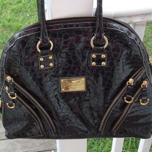 Black Patent Leather Satchel NWOT - Picture 3 of 16